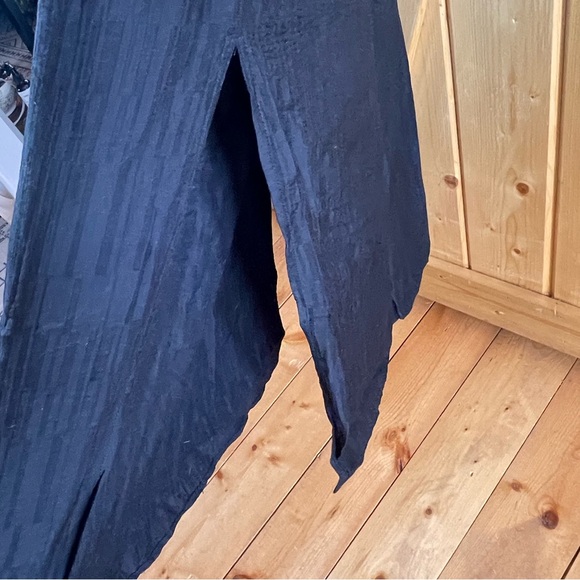 Anthropologie Sunday in Brooklyn plunge side slit dress in black, sz Medium - Picture 7 of 9